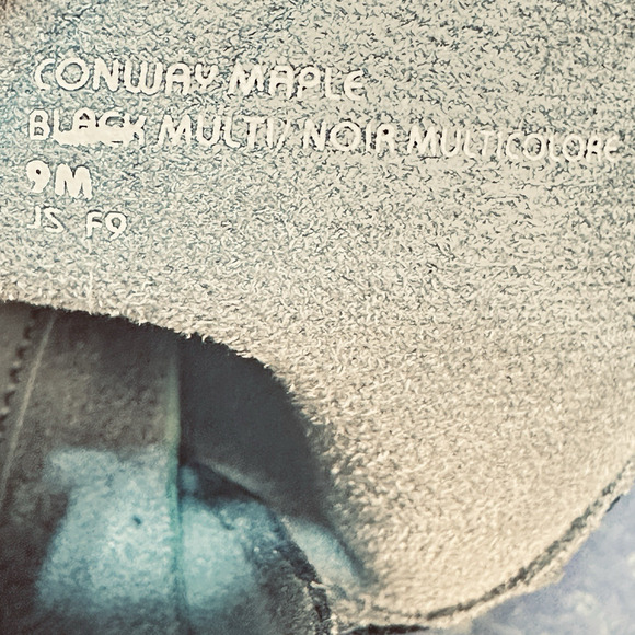 Earth Conway Maple Leather 9M Women's Black Zipper Ankle & Booties Boots - Picture 7 of 9